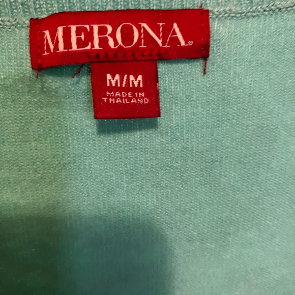 Multi stripe Merona cardigan M - Picture 2 of 6